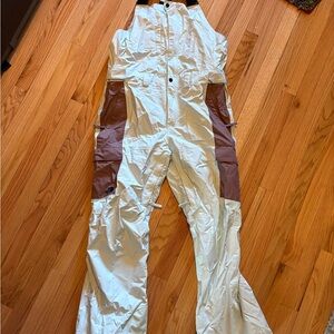 The North Face Light Blue Snow Bib Overalls